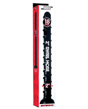 Hosed 18" Long 2" Swirl Hose - Black